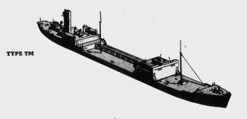 Diagram of 2TM class Japanese tanker