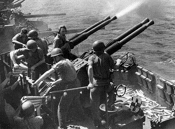 Photograph of 40mm Bofors AA gun