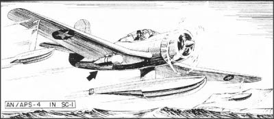 Diagram of ASH (AN/APS-4) airborne  radar installation