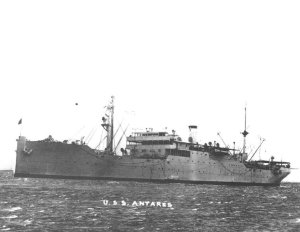 Photograph of general stores issue ship Antares