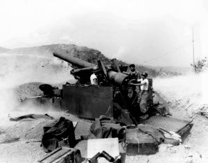 Photograph of U.S. 203mm (8") gun