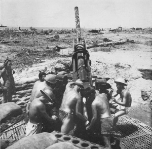 Photograph of 90mm M1 antiaircraft gun