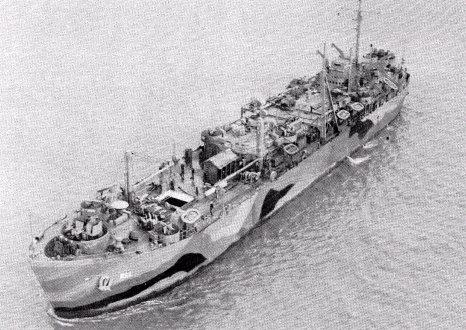 Photograph of landing craft repair ship