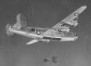 B-24 Liberator salvoes its bomb load