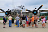 Front view of restored B-25