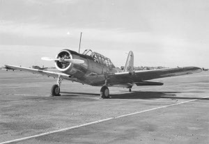 Photograph of training aircraft at Minter Field