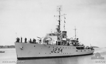 Photograph of Bathurst-class minesweeper corvette