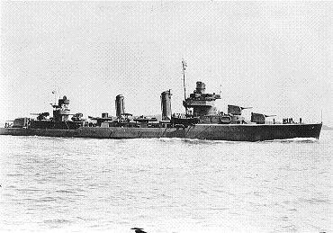 Photograph of Benson-class
                  destroyer