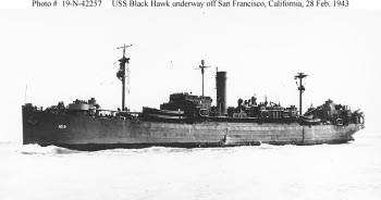Photograph of Black Hawk, U.S. destroyer tender