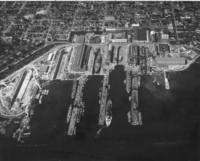 Photograph of Puget Sound Navy Yard at Bremerton