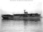 Side view of Bogue-class escort carrier