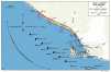 Map of landings at Cape Torokina