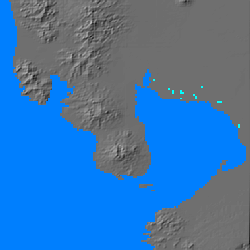 Relief map of Bataan Peninsula