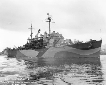 Photograph of Catskill class vehicle landing ship