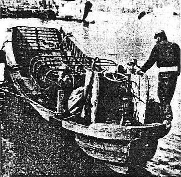 Photograph of Chuhatsu-type landing craft