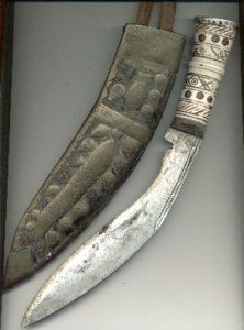 Photograph of kukri knife