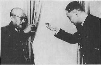 Photograph of Tojo and Wang Ching-wei