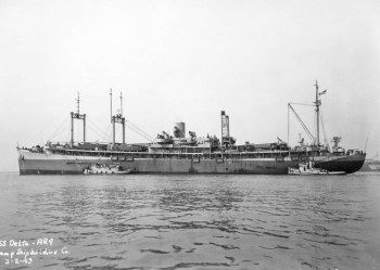 Photograph of Delta class repair ship