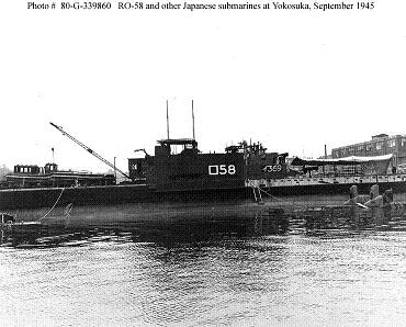 Photograph of Ro-58, an L3-class submarine