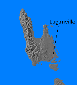 Relief map of Espiritu Santo