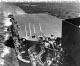 View of gun galleries on Essex-class carrier