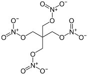 Structural formula of PETN