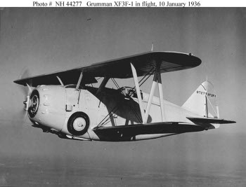 Photograph of F3F carrier fighter