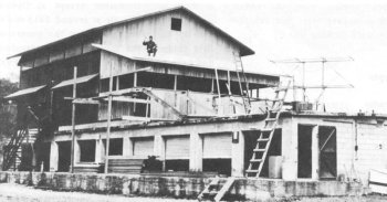 Photograph of radar intercept center at Fort Shafter