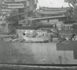 Photograph of 3.9"/45 gun turrets