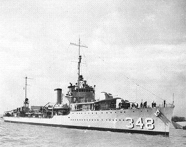 Photograph of
                  Farragut-class destroyer