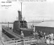 Rear view of conning tower on Gato-class submarine