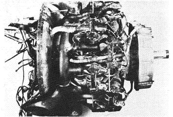 Photograph of Japanese Ha-115 aircraft engine