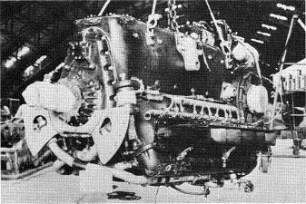 Photograph of Japanese Ha-40 aircraft engine