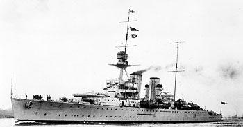 Photograph of Hawkins-class heavy cruiser