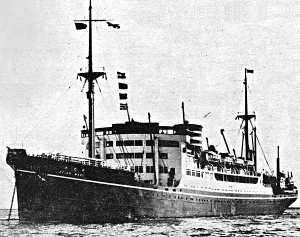 Photograph of Heian Maru prior to militarization