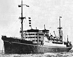 Photograph of Heian Maru prior to militarization