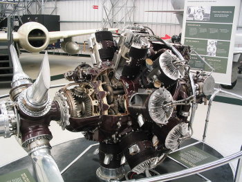 Photograph of Hercules aircraft engine