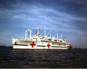 Photograph of hospital ship