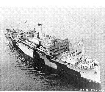 Photograph of USS Leonard Wood, a Harris-class transport