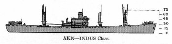 Schematic diagram of Indus class net cargo ship