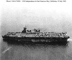 Photograph of Independence-class light carrier