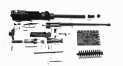 Disassembled gun