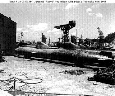 Photograph of Kairyu-class midget submarine