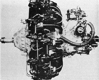 Photograph of Japanese Kasei 25 aircraft engine