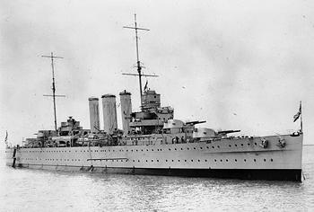 Photograph of Kent-class heavy cruiser