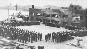 Photograph of Coast Guard muster at Ketchikan