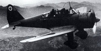 Photograph of Ki-55 Ida trainer aircraft