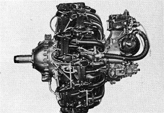 Photograph of Japanese Kinsei 51 aircraft engine