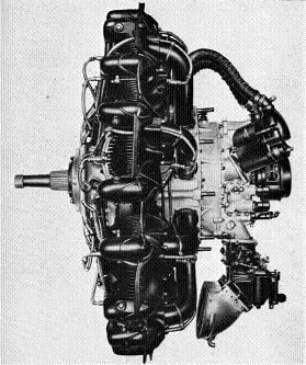 Photograph of Kotobuki 1 KAI 1 radial
              engine