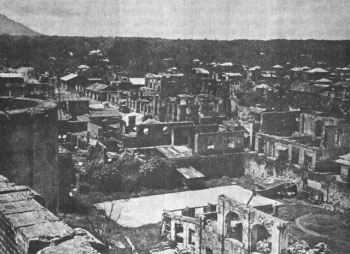 Photograph of Lipa after bombardment